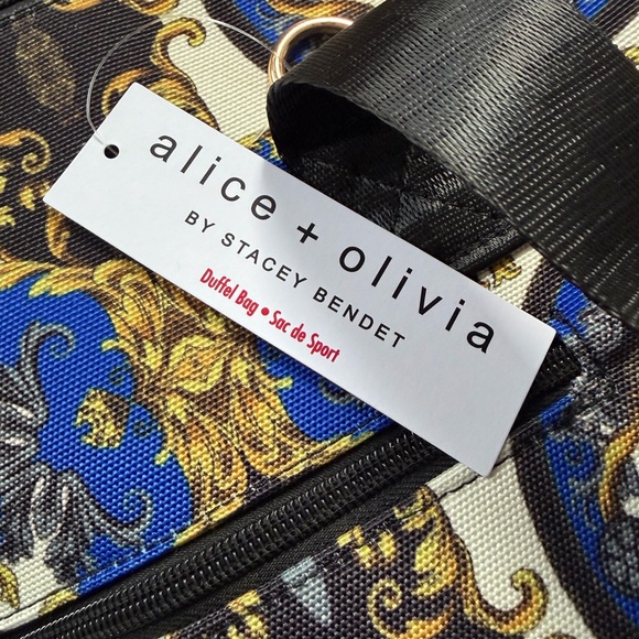 NWT Alice + Olivia Duffel bag in Regal Romance - Picture 6 of 8